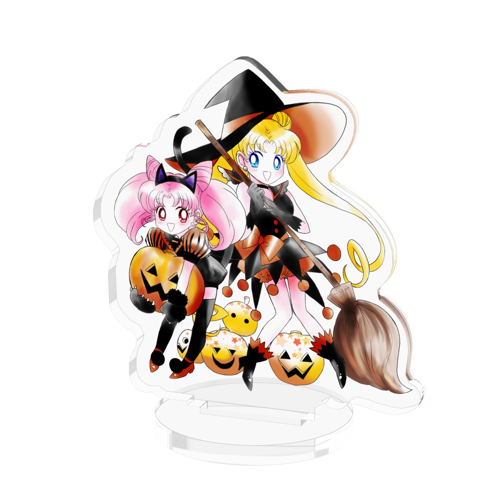 【セラムン】うさぎ＆ちびうさ（ハロウィン）アクリルスタンド