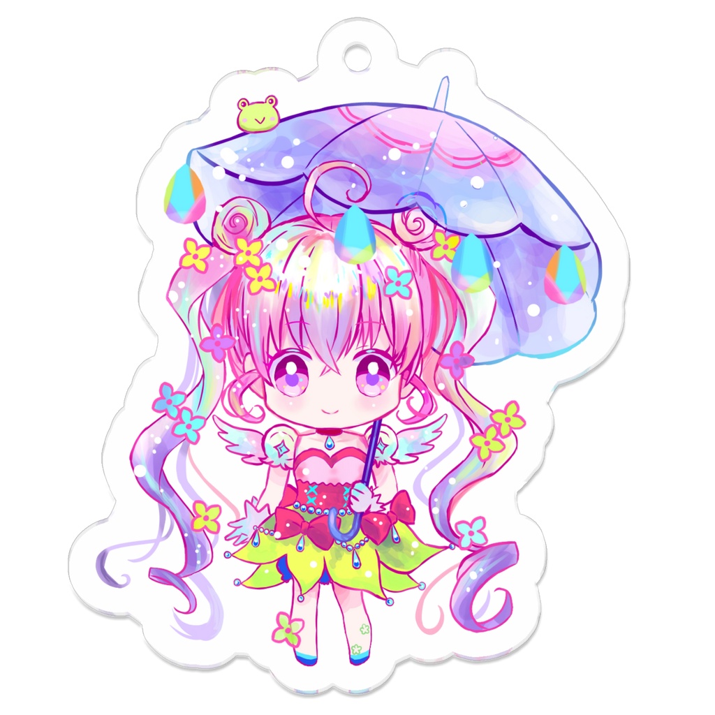【一次創作・オリジナル】紫陽花ちゃん（擬人化）アクキー