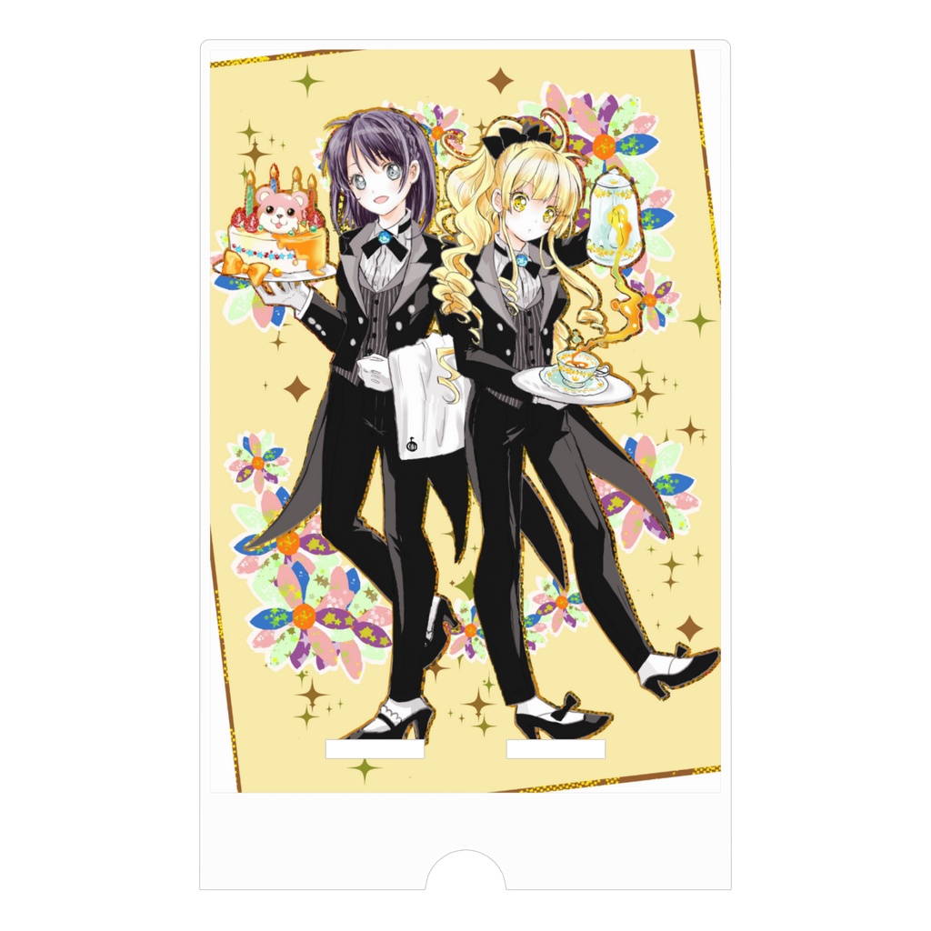 【バンドリ】こころ&美咲(燕尾服)スマホスタンド