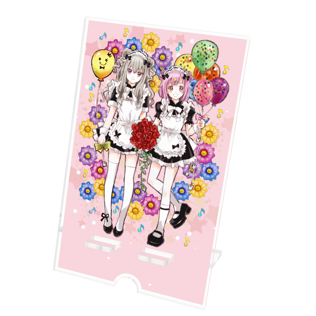 【プロセカ】えむ&寧々(メイド服)スマホスタンド