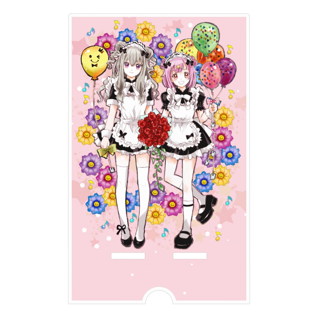 【プロセカ】えむ&寧々(メイド服)スマホスタンド