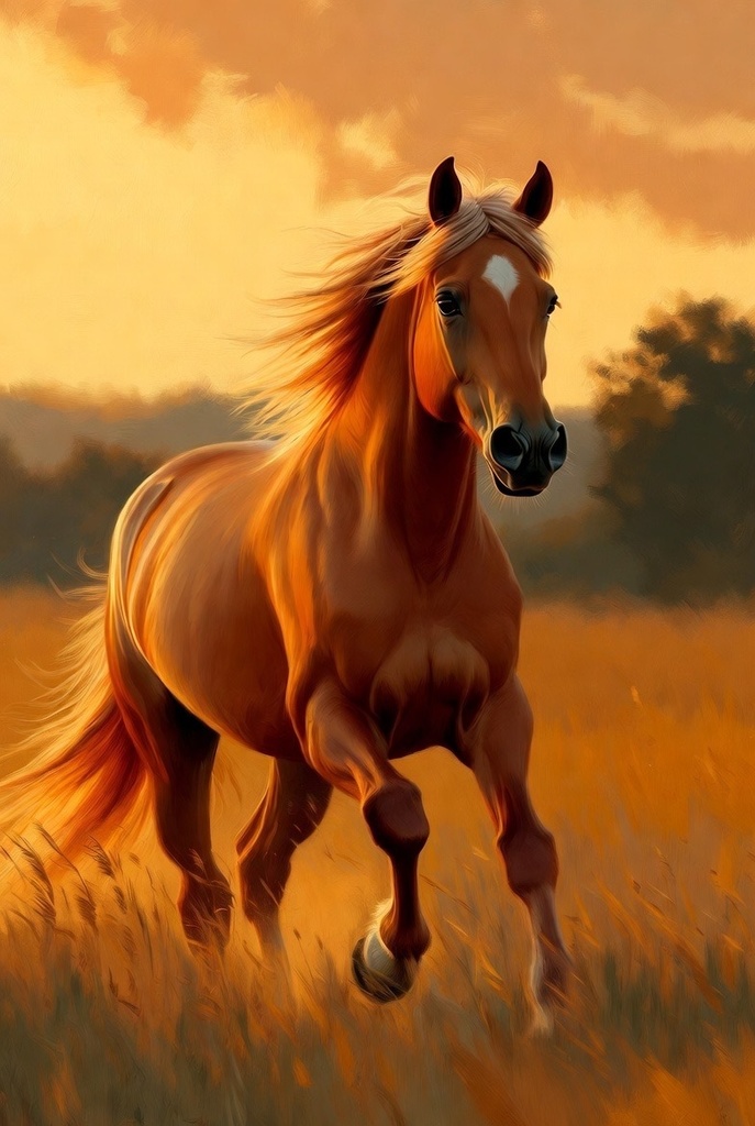 AI Horse Art Video Vol.5| gold ・Running AI生成 馬アート動画 Vol.5｜ゴールド・走る