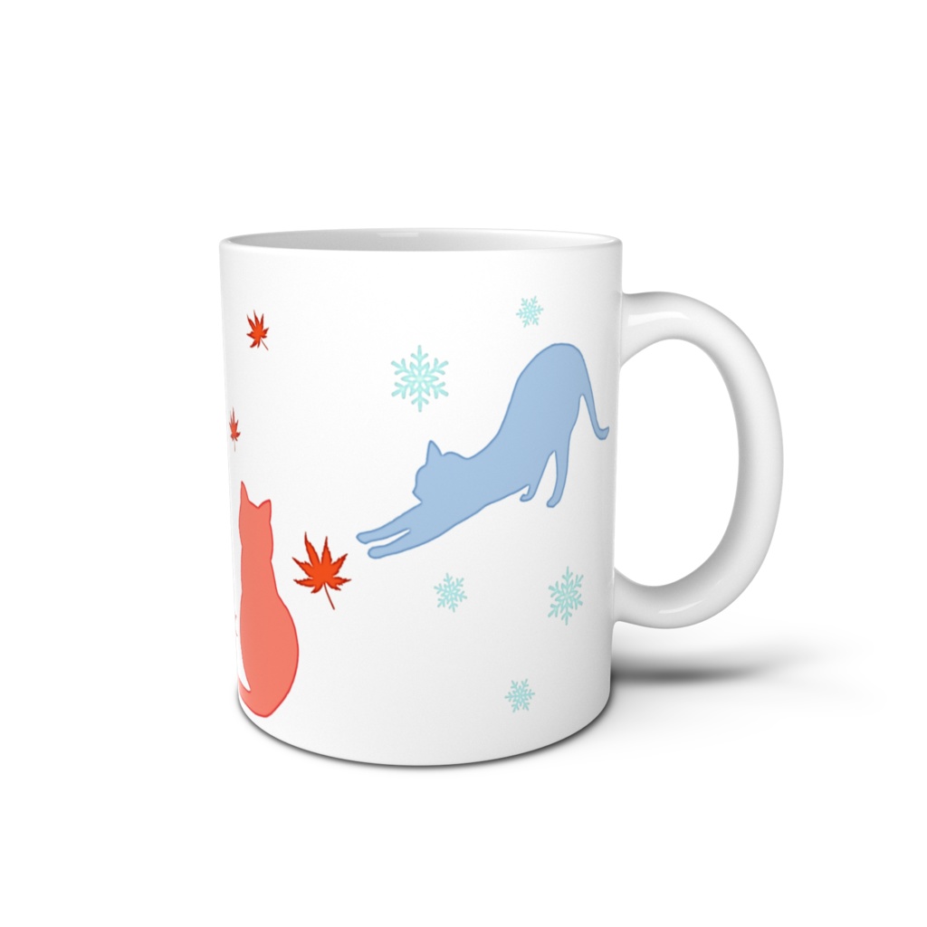春夏秋冬ネコマグカップ