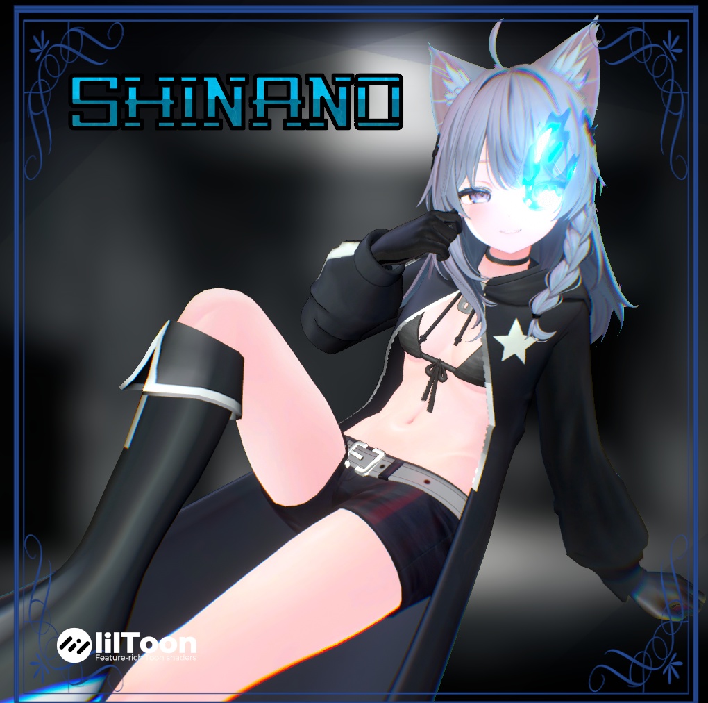 【無料】ブラック★ロックシューターコスプレ衣装(VRChat)