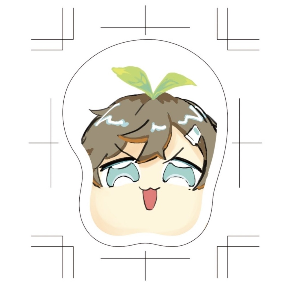 🌱くんほっぺもちもちキーホルダー - お墨付き - BOOTH