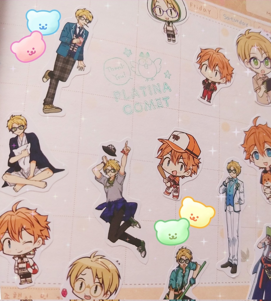 遊木真衣装ステッカーたち