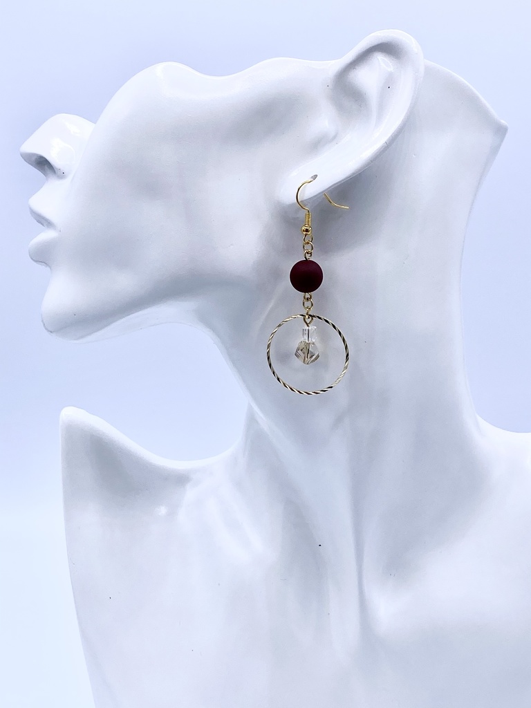 *リングビーズピアス*