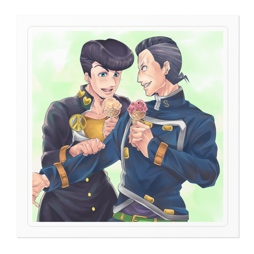 *仗助&億泰ステッカー*