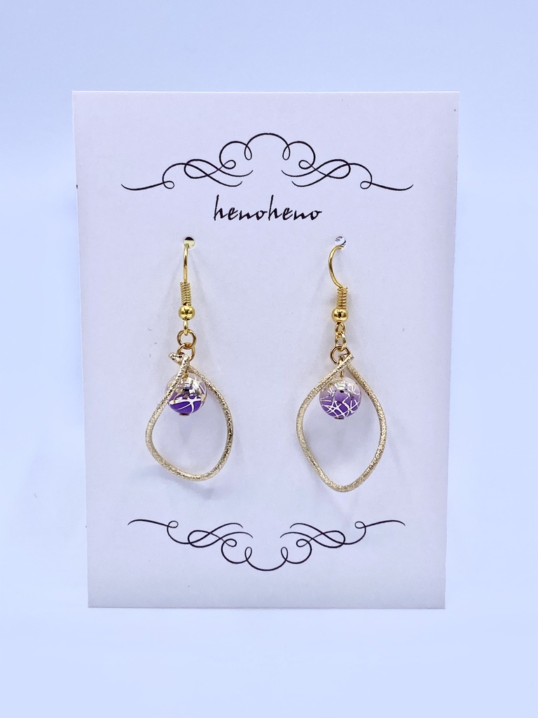 *ねじり和風ピアス小*