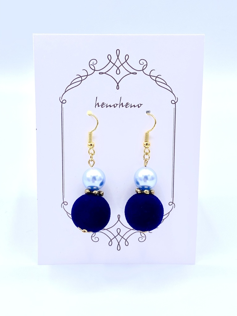 *雪だるまピアス*