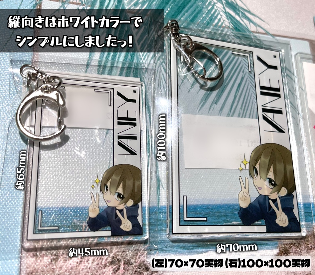 【VANEY.×Pearl】フォトフレーム風アクリルキーホルダー(コーティング有)