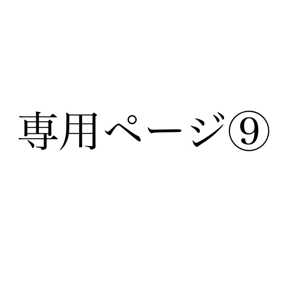 専用ページ⑨