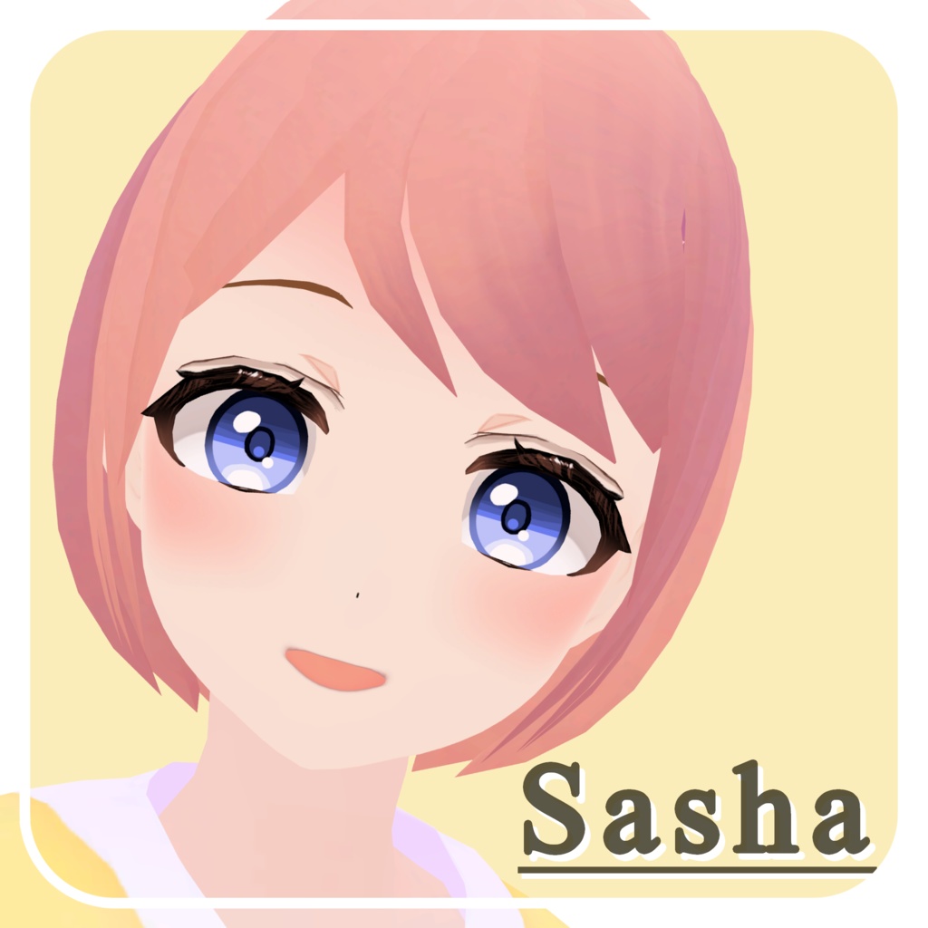オリジナル3Dモデル「Sasha」- VRChat PC/Quest対応