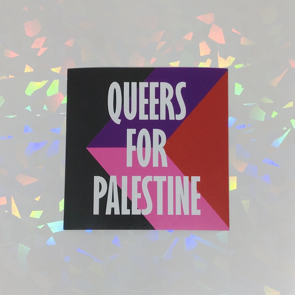 【寄付つき】QUEERS FOR PALESTINEステッカー(5枚セット)
