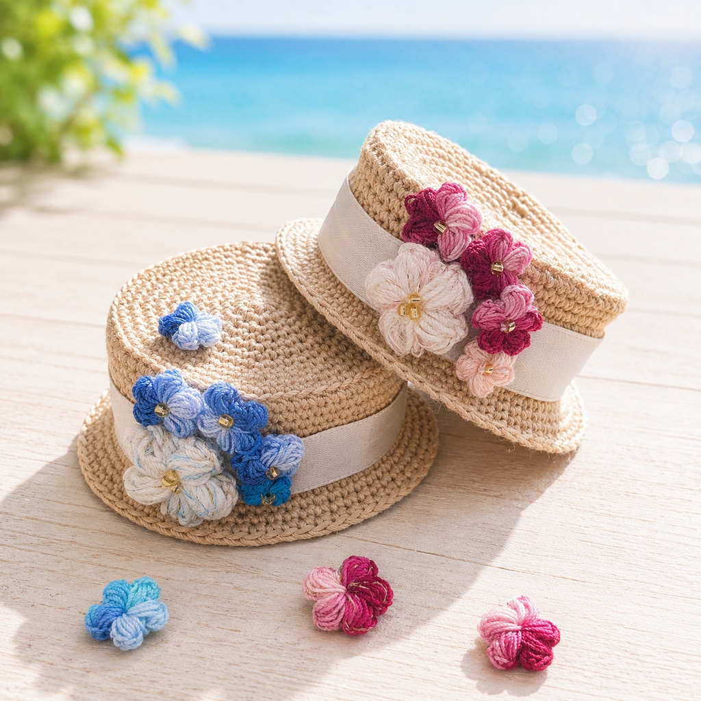 【10cmぬい対応】海辺の思い出〜夏のひだまりお出かけセット〜(全2色/マゼンタ・ブルー)