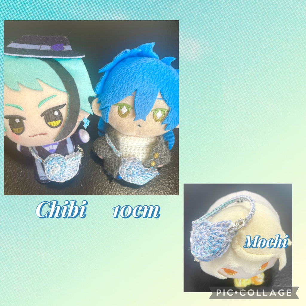 【10cmぬい対応】海辺の思い出〜ちいさなお出かけセット〜(全2色/マゼンタ・ブルー)