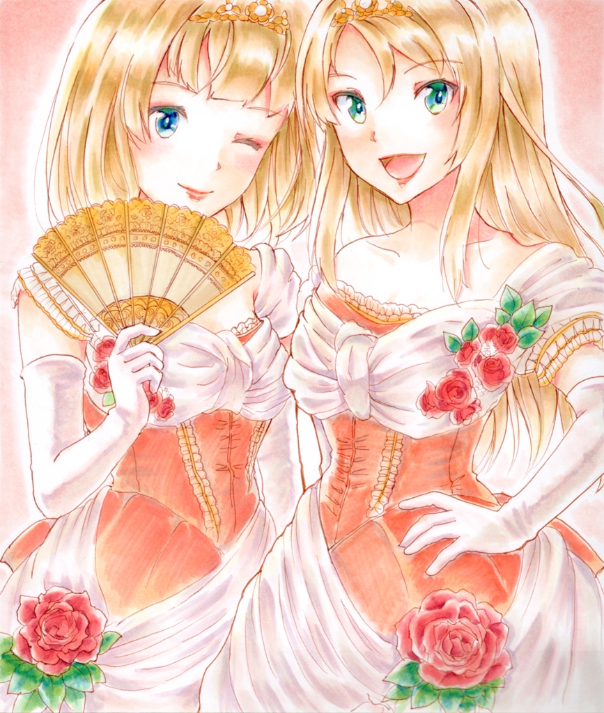【艦これ／中色紙】ネルソン＆ロドニー