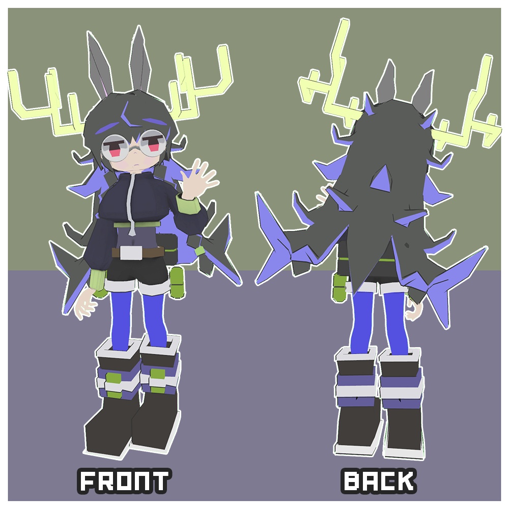 【VRChat用3Dアバター】メガクレさん