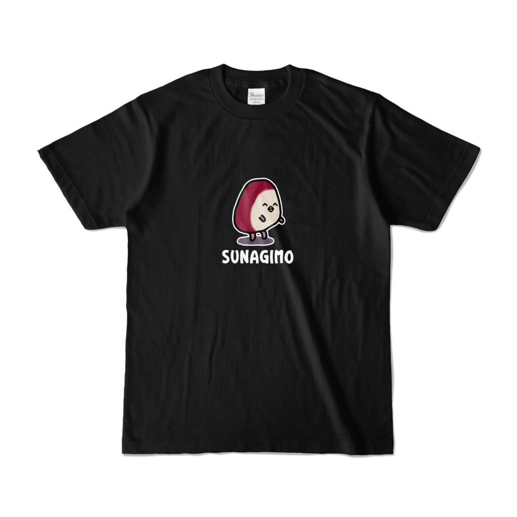 砂肝ちゃんTシャツ 黒