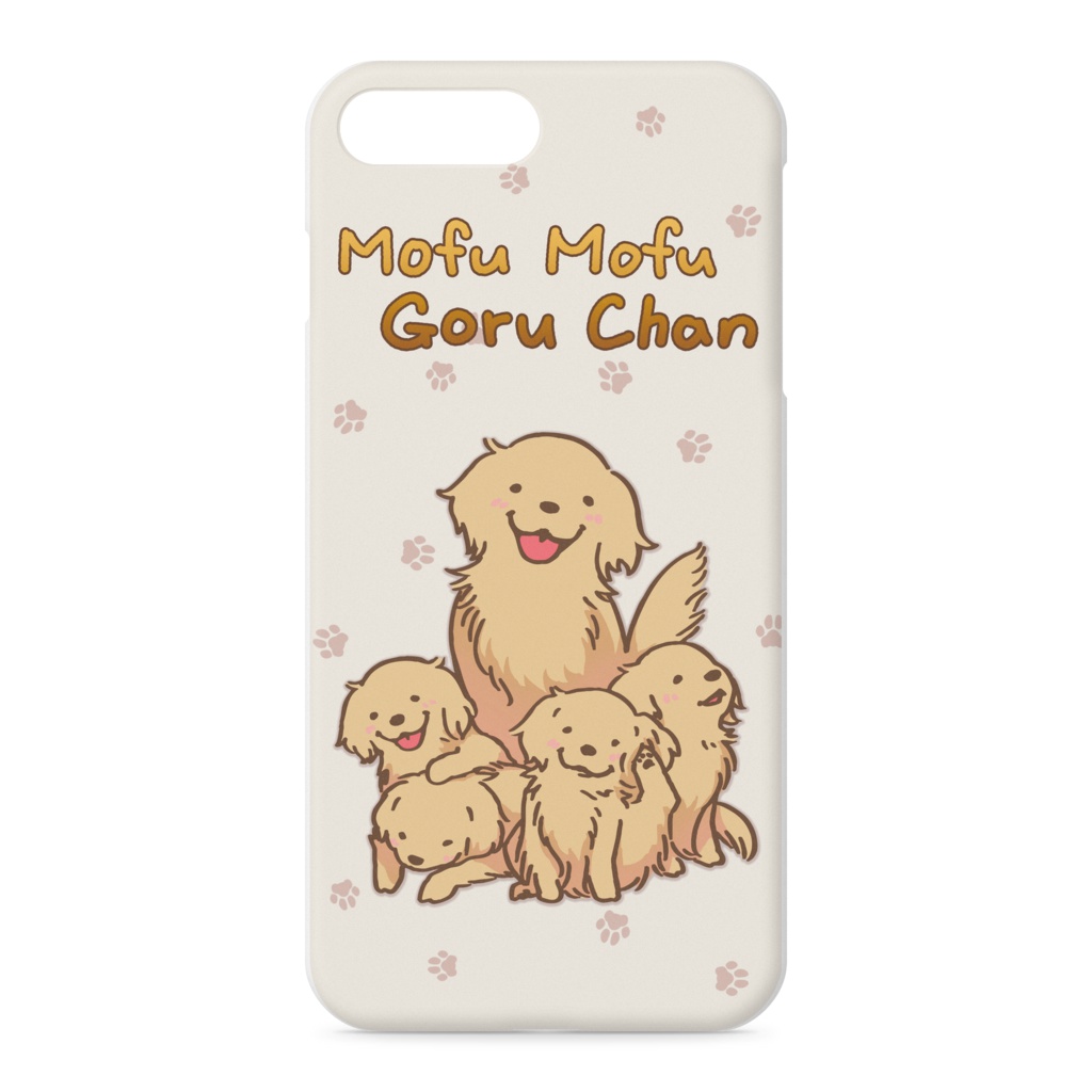 もふもふゴルちゃんiPhoneケース クリーム