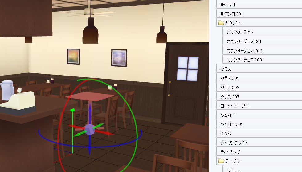 カフェ(喫茶店) 3Dモデル