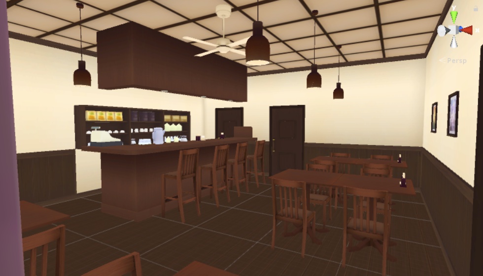 カフェ（喫茶店） 3Dモデル - Yukimituki - BOOTH