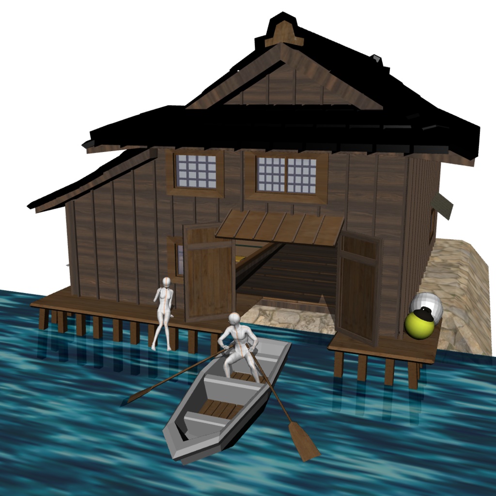 【3D背景】舟屋