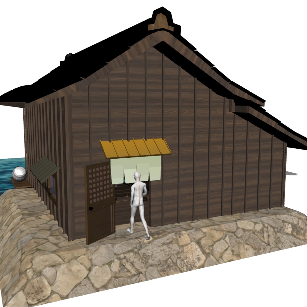 【3D背景】舟屋
