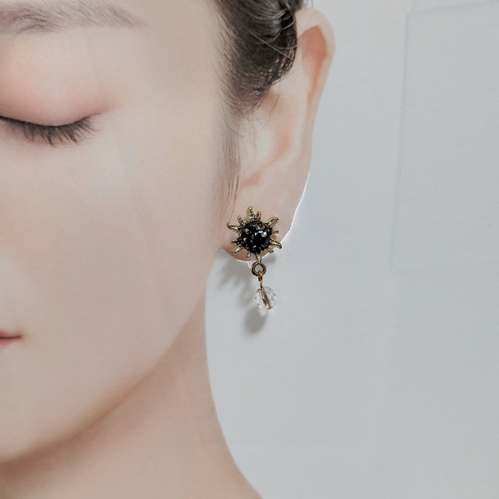 太陽のビスマス鉱石【イヤリング】