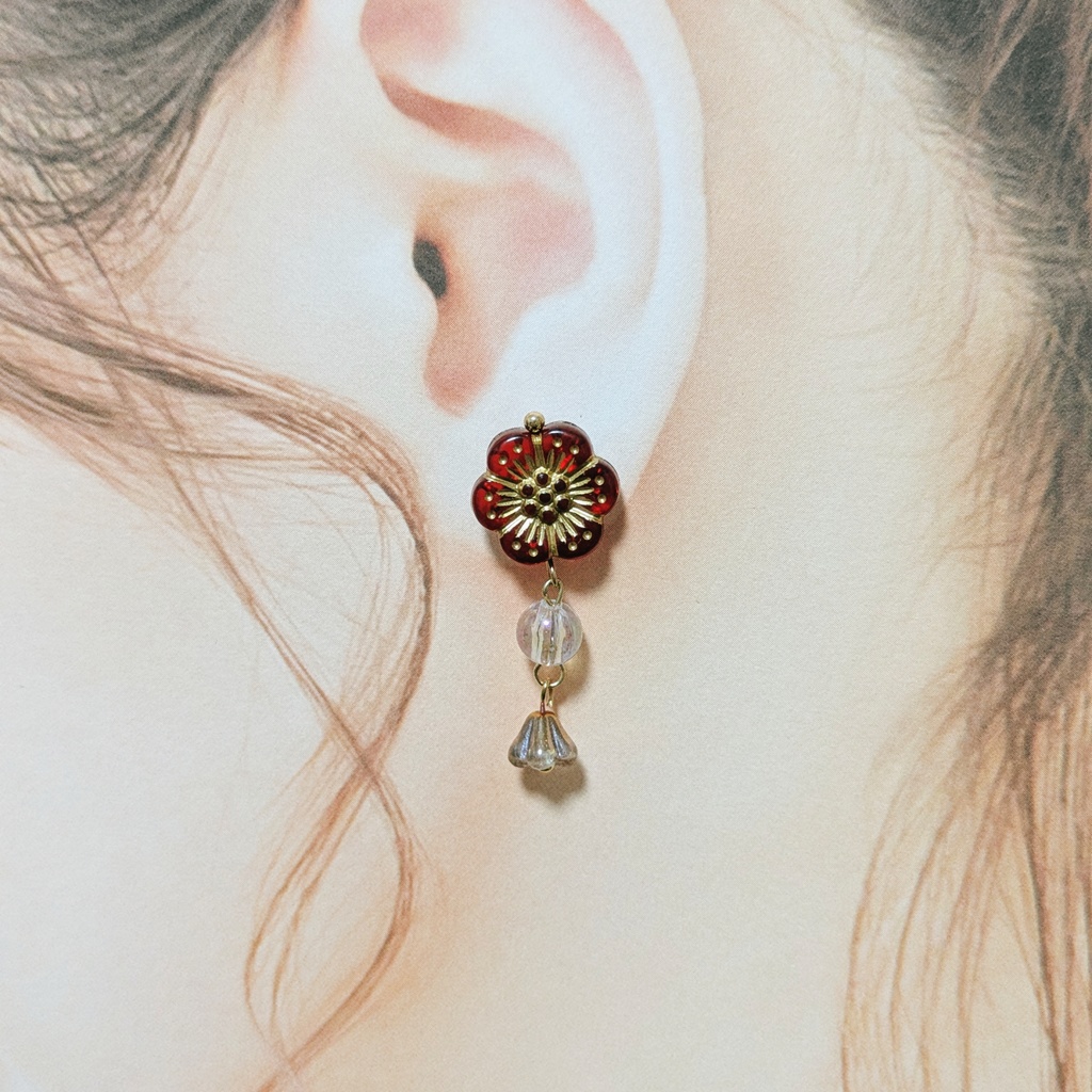 愛弟子イメージピアス朱【ピアス】