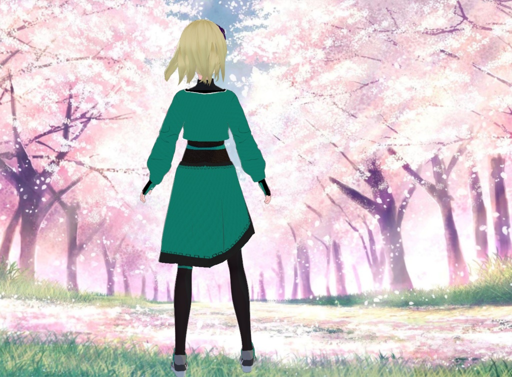 【VRoid用】女性用侍衣装 | SAMURAI OUTFIT