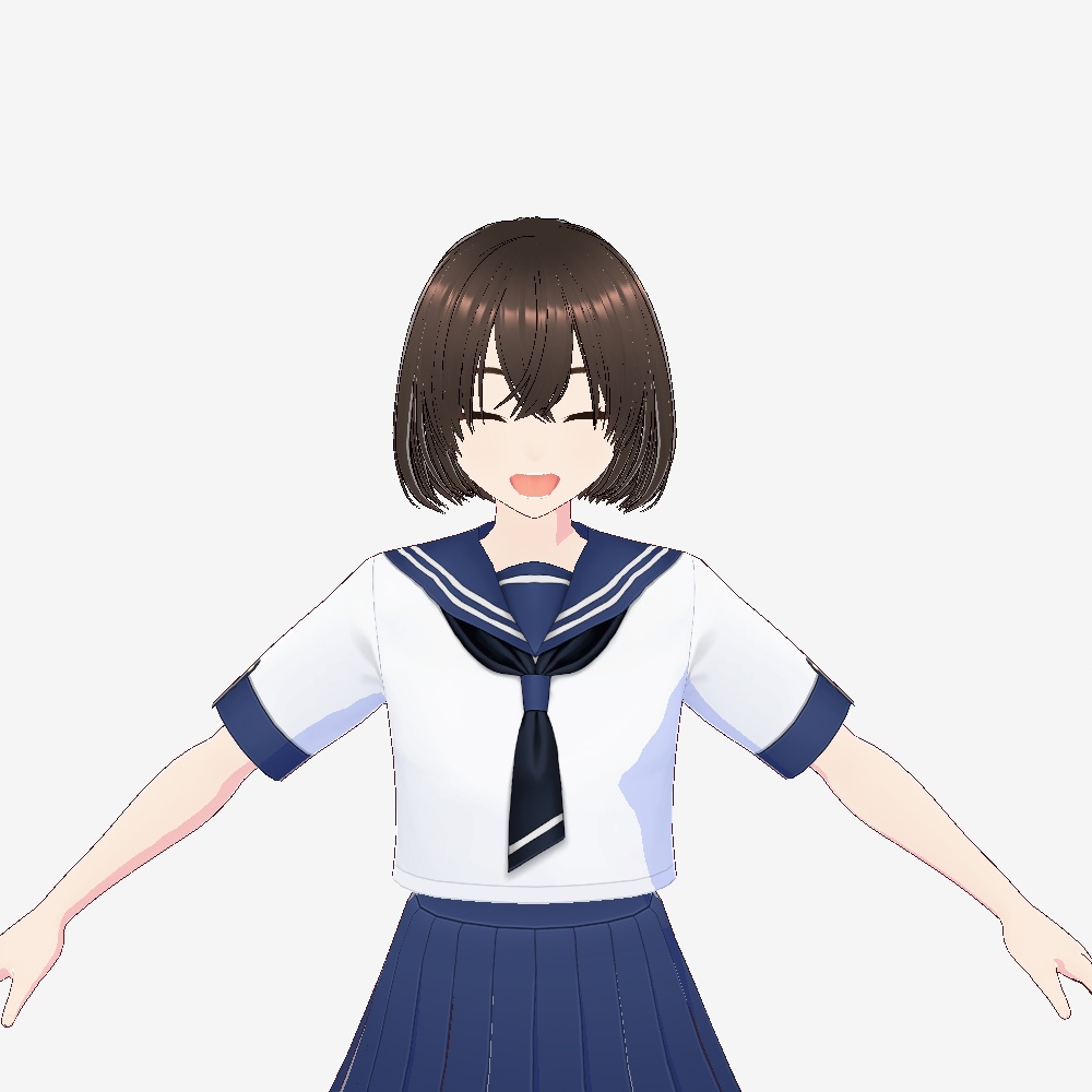 3Dモデル【YUKI】セーラー服Ver