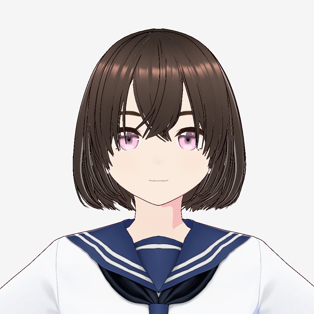 3Dモデル【YUKI】セーラー服Ver