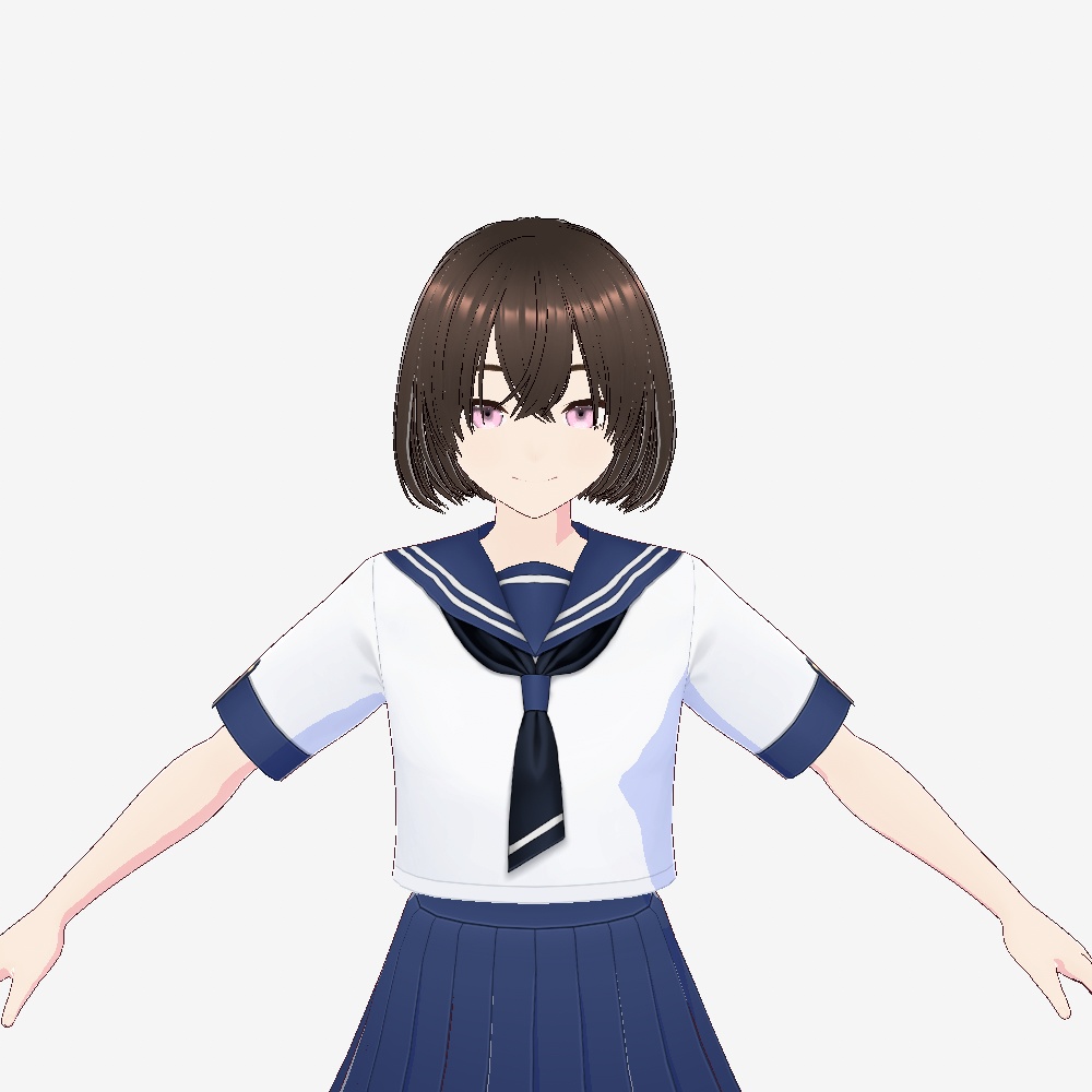 3Dモデル【YUKI】セーラー服Ver