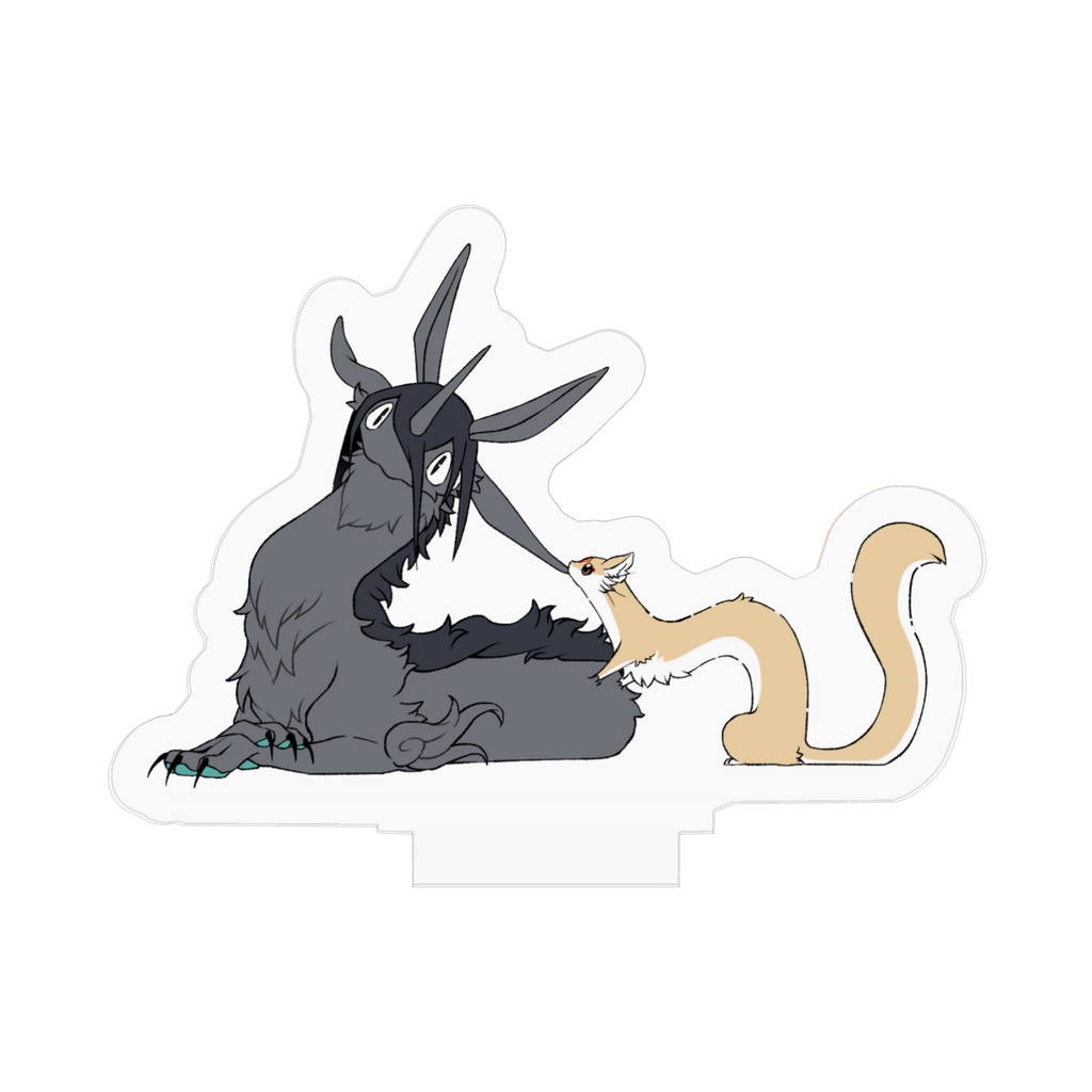 モナカに吸われるヨロボシ アクスタ