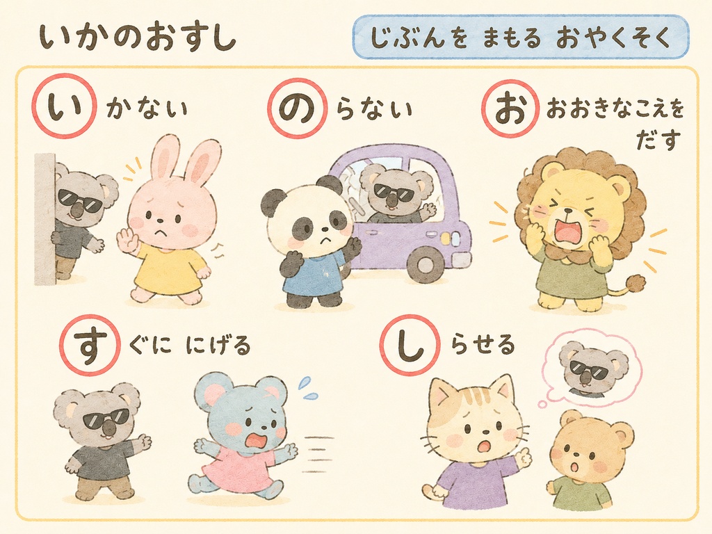 保育園・幼稚園で使える！不審者訓練教材！