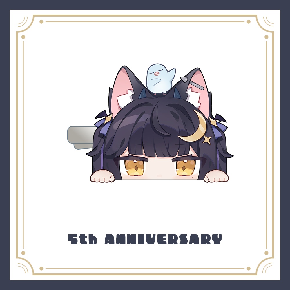 5周年記念｜ヘアクリップ（アクリル）