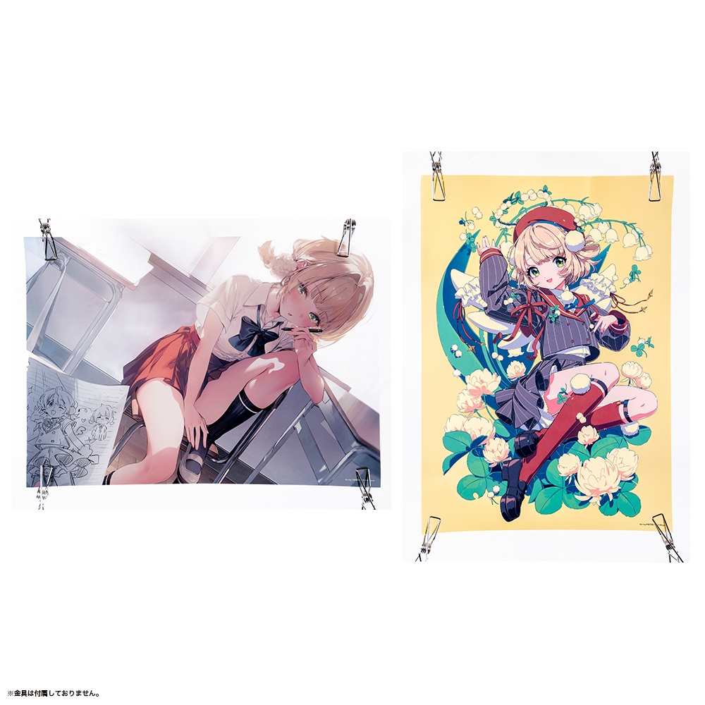 A3クリアポスター2枚セットB(イラスト:うみぼうず、木澄 玲生)
