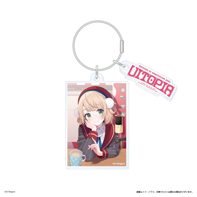 ロゴチャーム付きアクリルキーホルダー（“STREAMING_AREA” ver.）