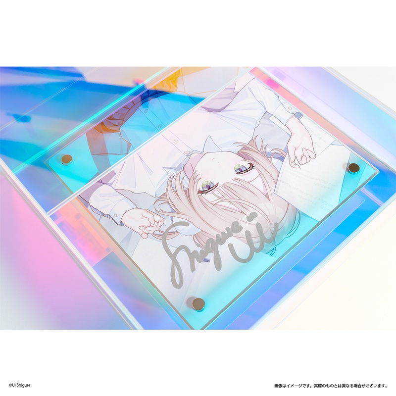 【受注生産】豪華仕様 オーロラアクリルBOX入り直筆サイン色紙