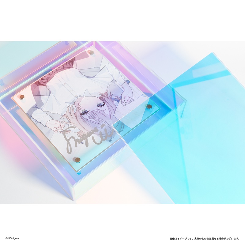 【受注生産】豪華仕様 オーロラアクリルBOX入り直筆サイン色紙