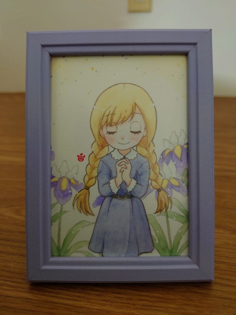 🌸花と女の子シリーズ 原画🌸(送料込)