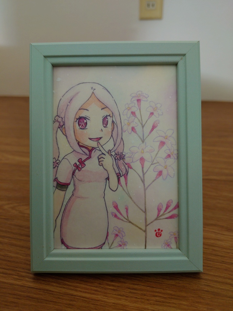 🌸花と女の子シリーズ　原画🌸（送料込）