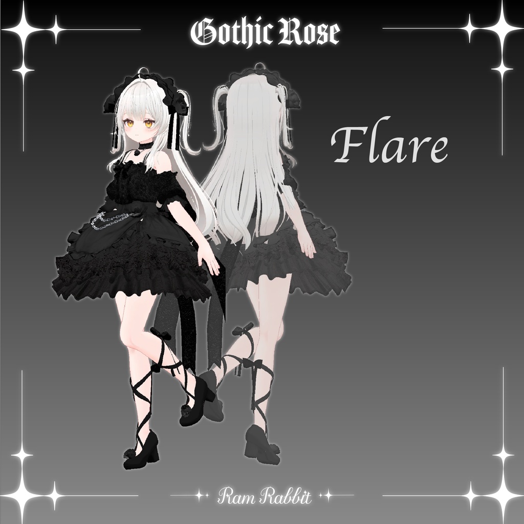 【18アバター対応】GothicRose【VRChat】