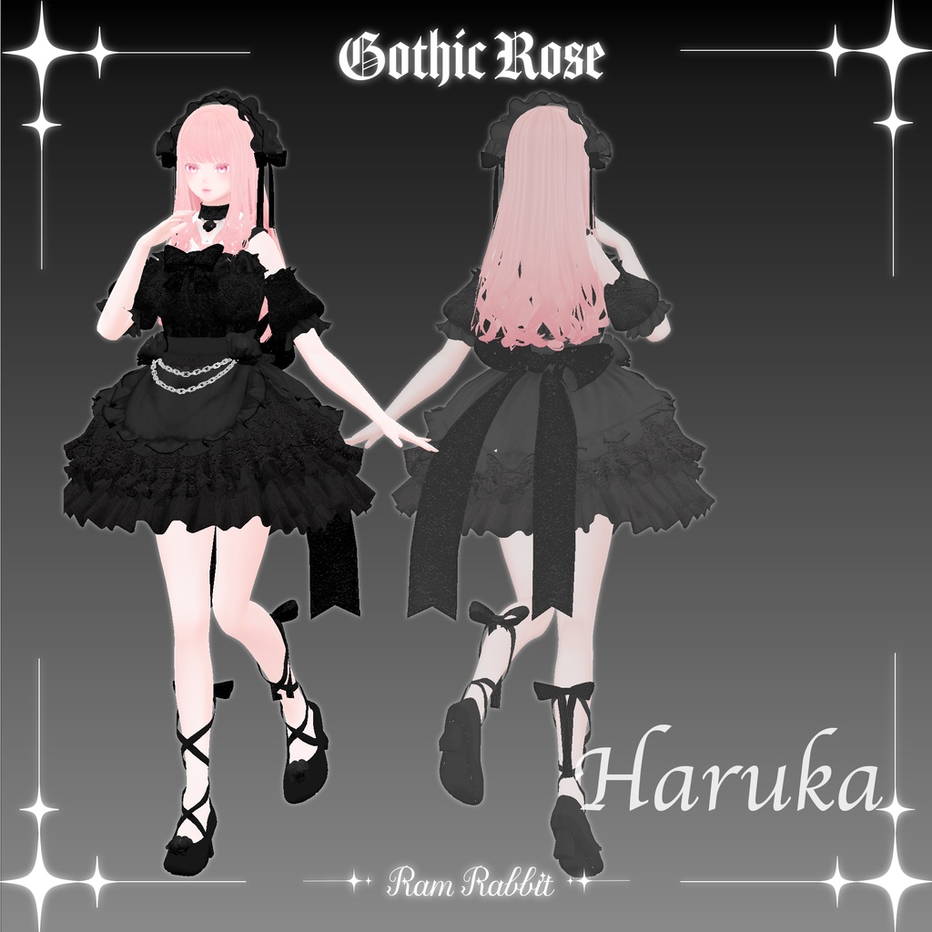 【18アバター対応】GothicRose【VRChat】