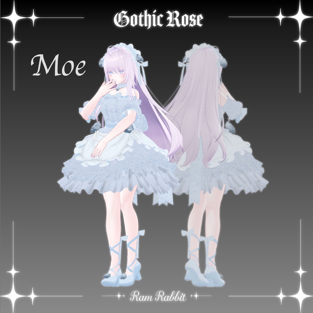 【18アバター対応】GothicRose【VRChat】