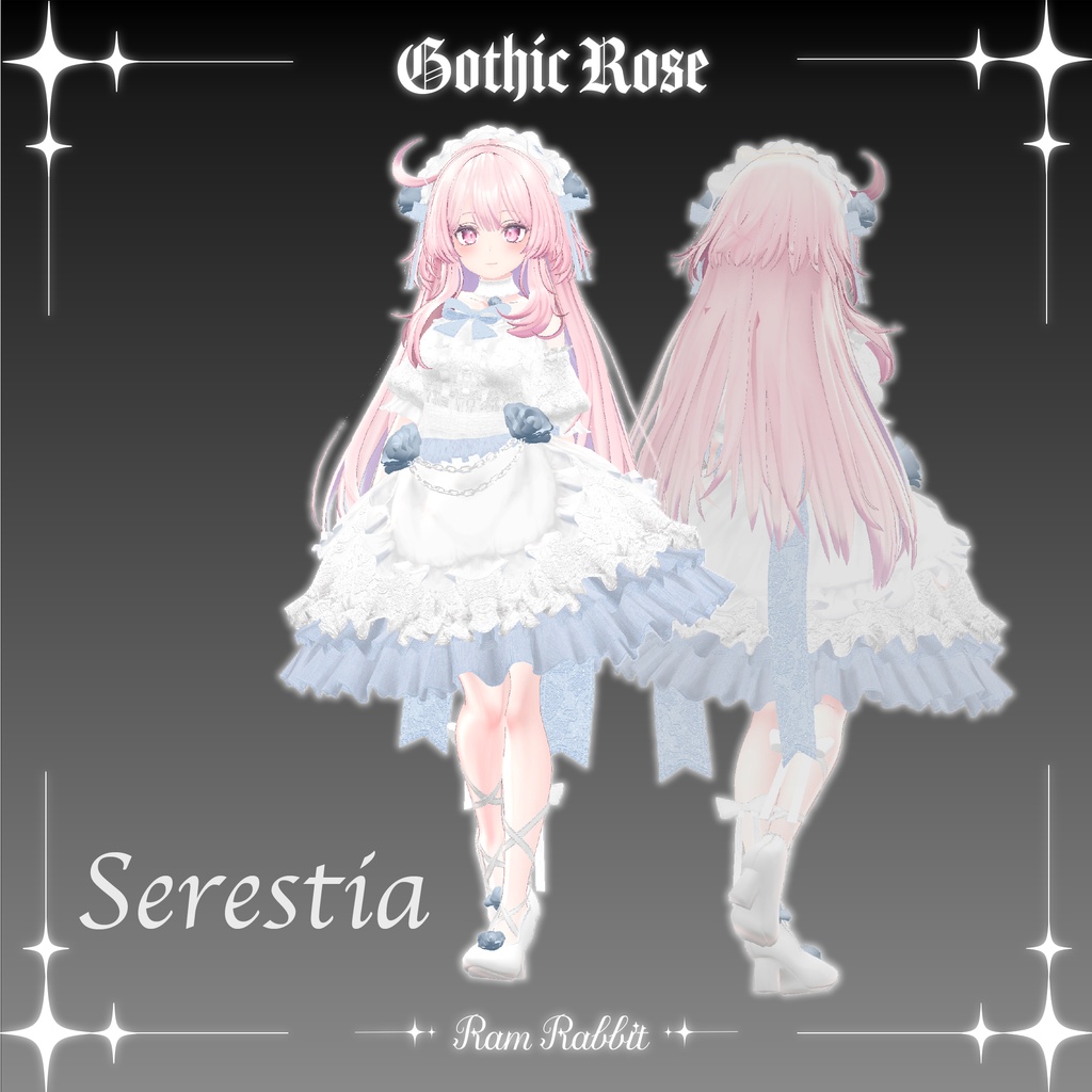 【18アバター対応】GothicRose【VRChat】