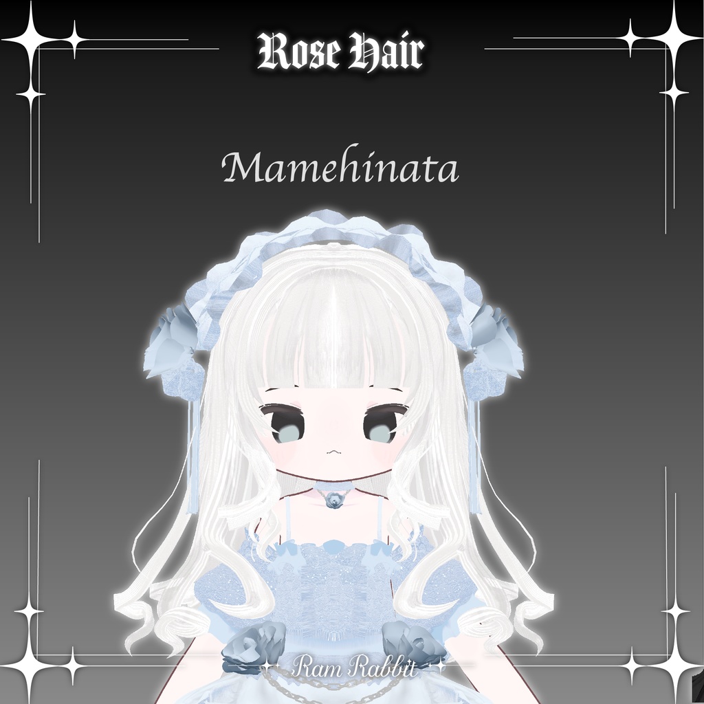 【9アバター対応】RoseHair【VRChat】