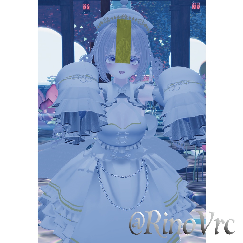 【18アバター対応】DressyChina【VRChat】 - Ram Rabbit - BOOTH