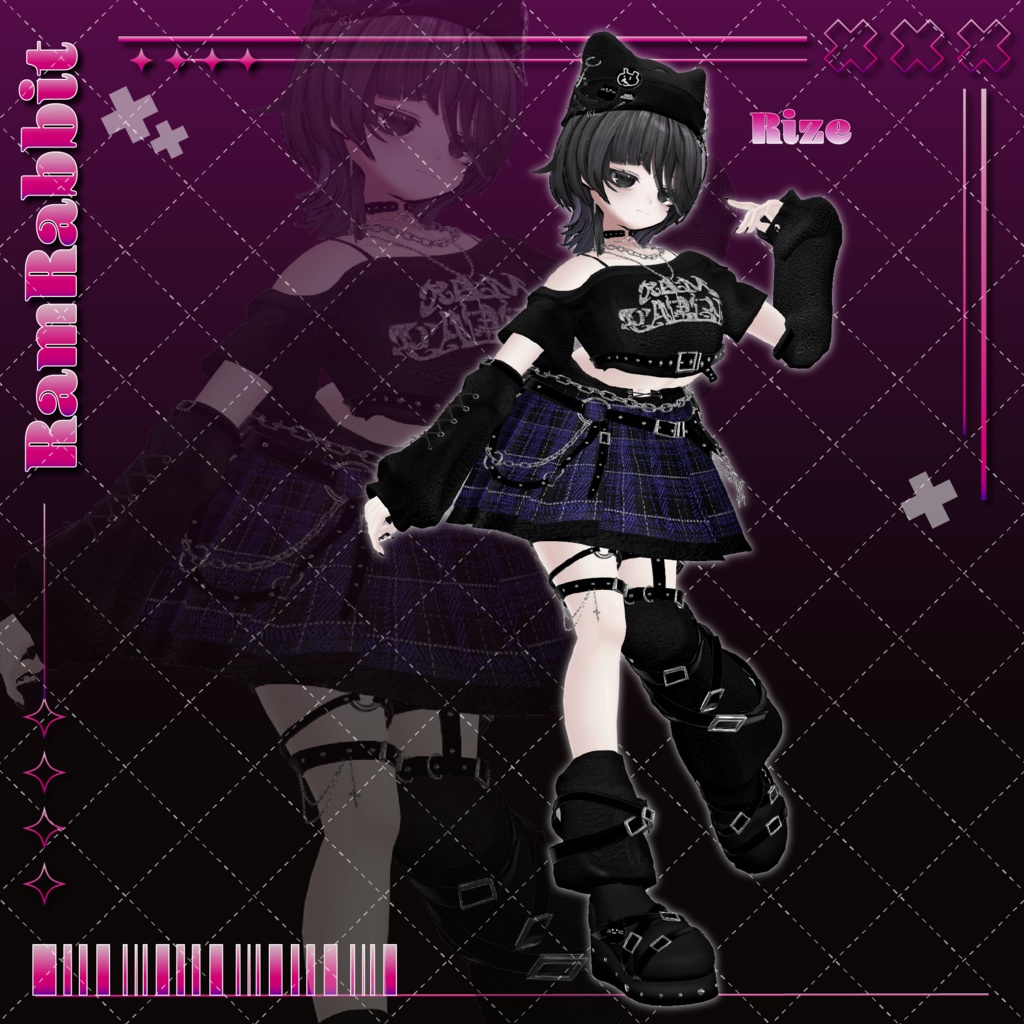 【23アバター対応】Candy Drop Punk【VRChat】